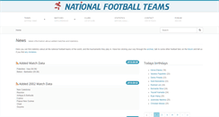 Desktop Screenshot of nationalfootballteams.com